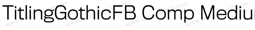 TitlingGothicFB Comp Medium字体转换